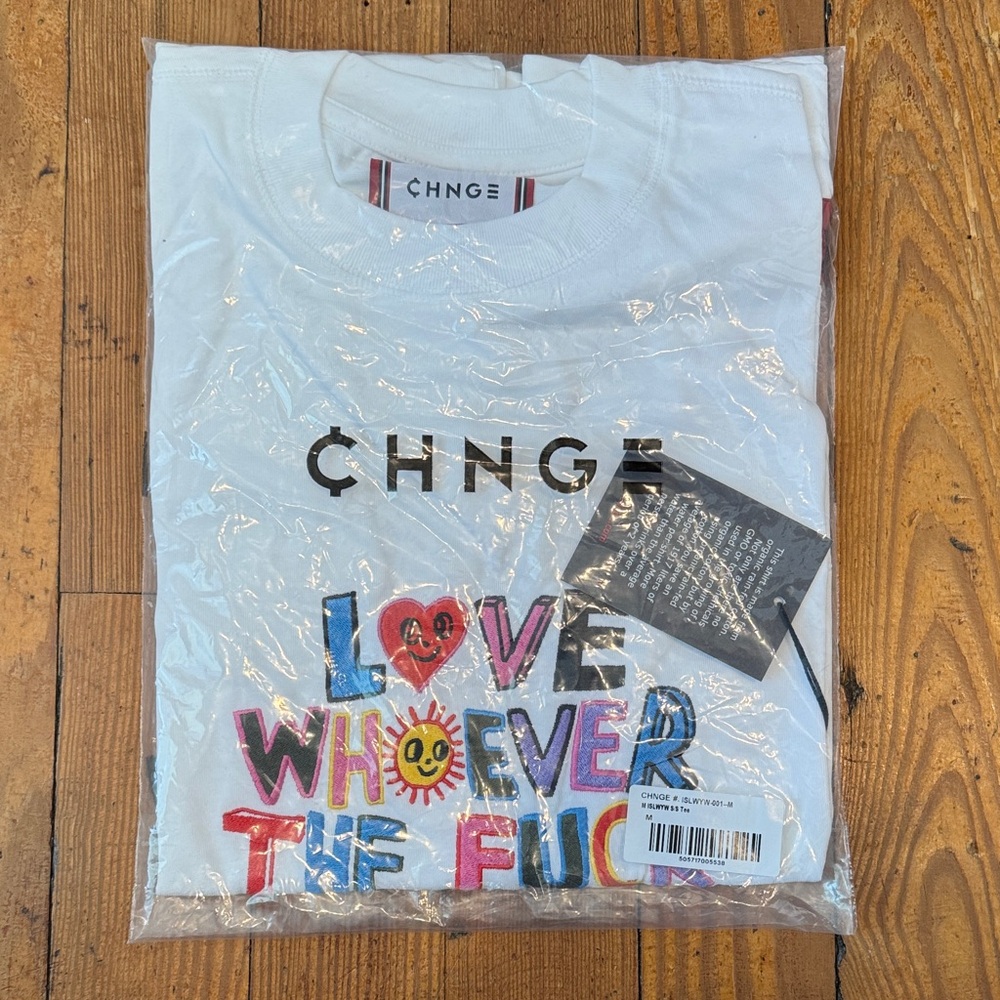 CHNGE 🌈 White Love Graphic Tee